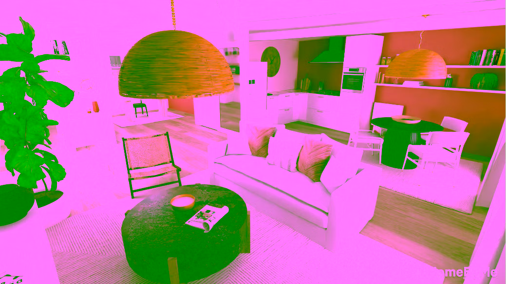 Décoration d'intérieur d'un salon. Par Océane Colasseau